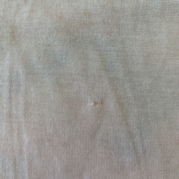 Vince Mixed Media Silk Blend Pale Pink Blouse - Picture 6 of 8